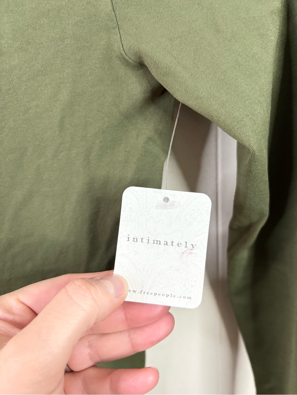 Free People low back seamless long sleeve shirt size XS/SM new hunter green - Picture 5 of 7